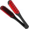 Clamp Structure Detangling Brush Portable Double Sided Brush Clamp  Smoothing