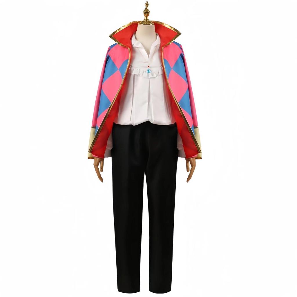 [DOKITOKI] In Stock Howl Cosplay Costume Complete Set with Earrings and Necklace, Cosplay Costume, Size M