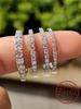 925 Silver Luxury Fashionable 1.4MM 1.6MM 1.8MM Full Zircon Ring For Women Engagement Wedding High Quality Fine Jewelry