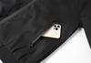 EASTEMPO Loose Solid Plus Size Men's Jacket, Autumn, Casual, Business, Stylish, Fit, Lightweight, Color, (L, Black)
