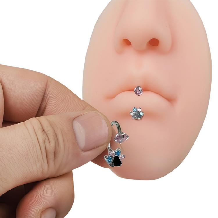 Nose Shape Soap Dispenser Light Weight Leakproof Silicone Liquid Cleaners Dispenser For Bathroom Kitchen And Travel Use