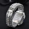 2025 NIRICHA Quartz Casual Steel Band Full Diamond Watch