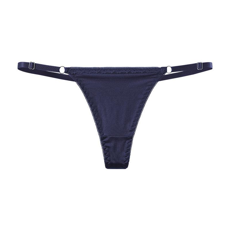 Ladies Summer Fashion New Sexy Belt Thin Metal Button Thong Underwear XS