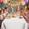 Birthday Tablecloth, 2 Pack Birthday Table Cloths, 54 X 108 Inch Disposable Rectangle Tablecloths Plastic Birthdays Table Cover Party Tablecovers,