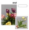 Premium Soft Rubber Tulip Bouquet - Realistic Artificial Flowers for Decoration and Props