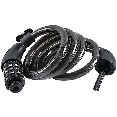 Bicycle Five-digit Password Lock Mountain Bike Road Bike Anti-theft Bold Steel Cable Lock Riding Equipment Bicycle Lock