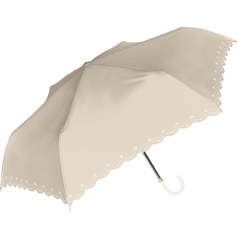 

Зонт Nakatani Natural Basic Folded для дождя или солнца с УФ-цветком и терморезкой бежевый [924-053] Размер спицы для раскрытия руки: 55см Черное покрытие обработка Ветер
