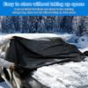 Schneedecke für die Windschutzscheibe 600D Auto-Sonnenschutzabdeckung mit 360° winddichtem Design Auto-Frontscheiben-Eisschutzabdeckung für LKW SUV