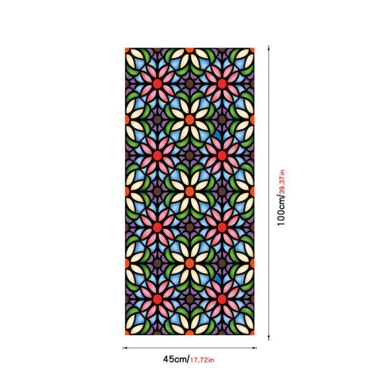 

Rainbow Effect Decorative Glass Window Stickers Retro Stickers