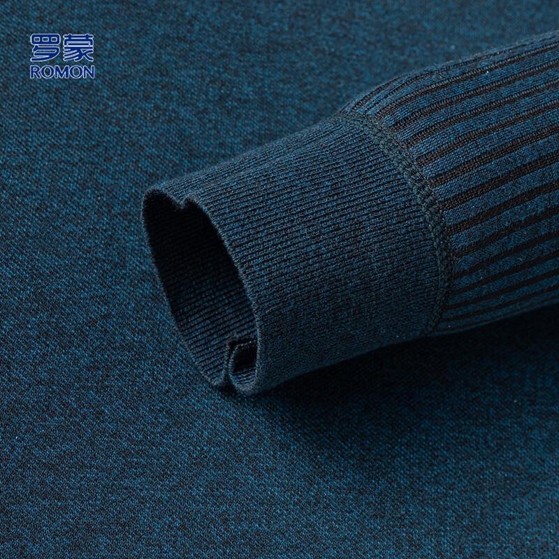 ROMON Men's Faux Two-Piece Knit Sweater