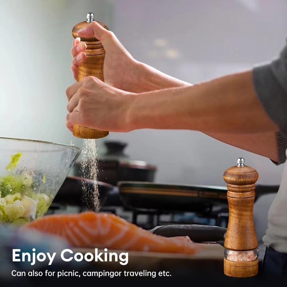 Adjustable Salt Pepper Mill Ceramic Rotor Grinding Bottle New Manual Pepper Grinder Home Cooking