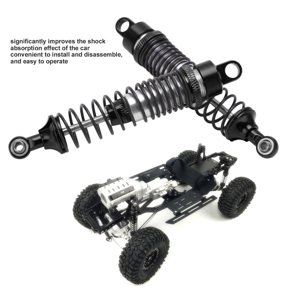 Front and Rear Metal Spring Shock Absorber RC Car Shock Absorber for AXIAL SCX 10 1/10 RC CarBlack