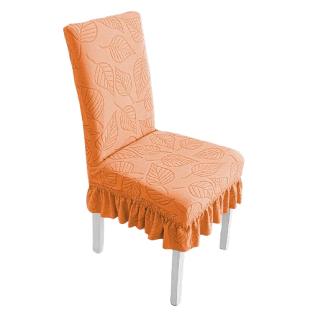 Leaf Pattern Dining Chair Cover Stretchable Seat Protectors  Wedding Banquet