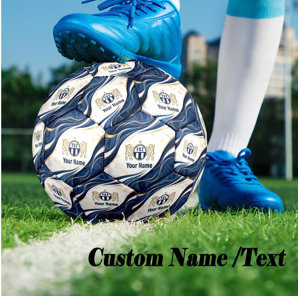 Size 5 Football Custom Name Text, Outdoor Training Soccer BallFC Zürich