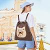 Multifunctional Cute Cartoon Backpack Women's Large Capacity Commuter Shoulder Bag College Wind Tote Bag