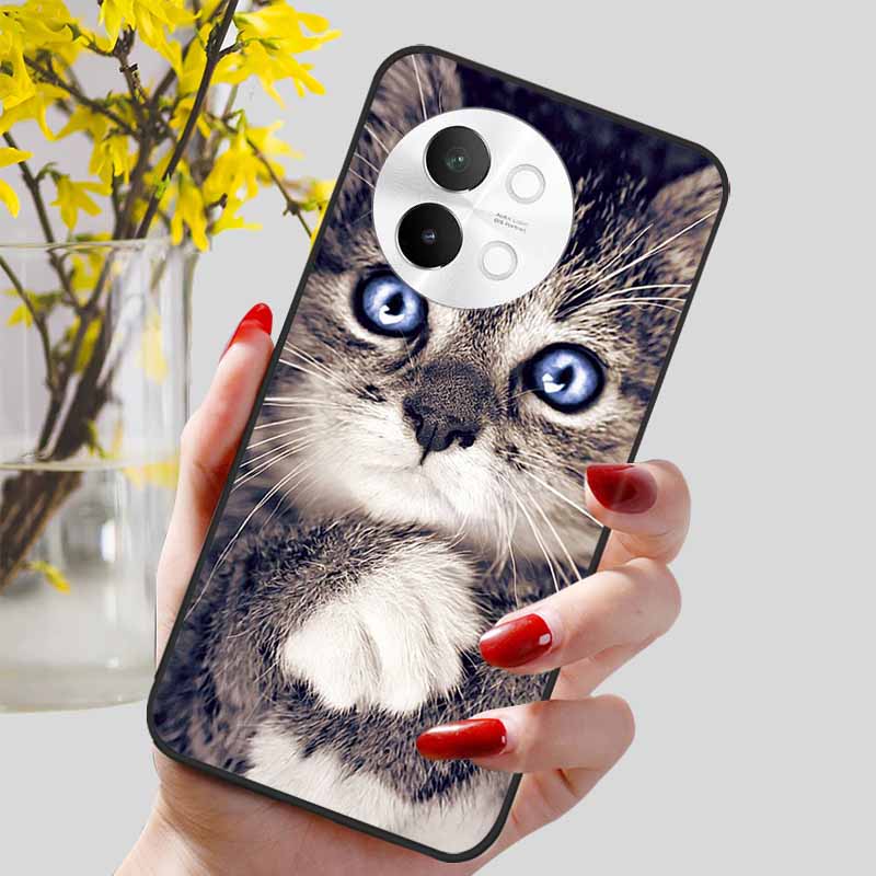 For Vivo V40 Lite 5G Case Fashion Soft Silicone Lovely Phone Cover for Vivo V 40 Lite V40Lite 5G Protect Back Cover TPU Coques
