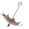 Decorative Umbrella Shape Bird Bath Tray for Garden Yard Balcony Birdwatching Bath Tray for Bird Lovers