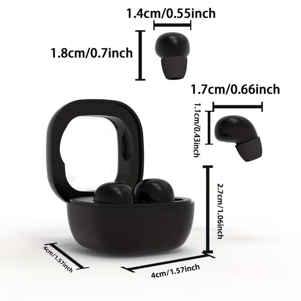 SK19 Headphones Bluetooth 5.3 True Wireless In-Ear Earphones Mini In Ear Noise Cancelling Invisible Sleeping HiFi Sound Quality
