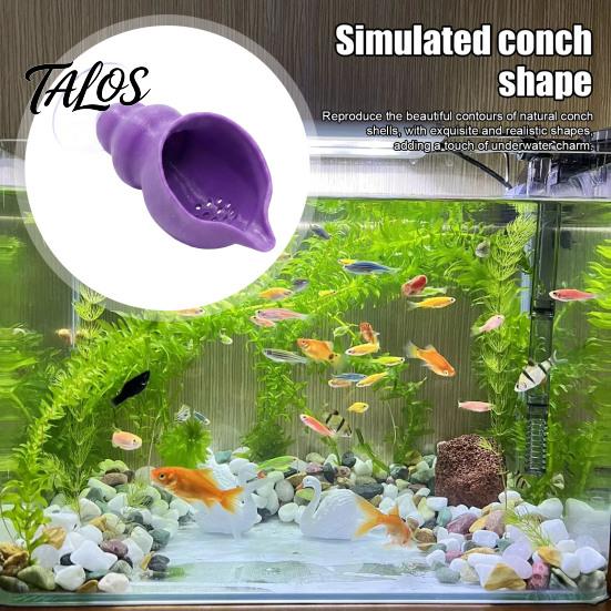 Plastic Shell Ornament Betta Fish Hammock, Conch Pad with Strong Suction Cup, Natural Resting Hammock Bed Bubble Nesting Spot for Tanks, Aquarium