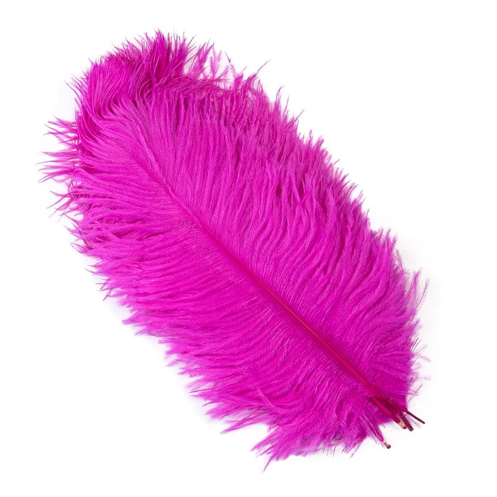 20-45Cm/8-18Palců Barevná Pštrosí Pera 10Ks/Lot Bílé Pštrosí Peří Velkoobchod Pro Svatbu Domů Váza Osvětlení Plumas Dekorace