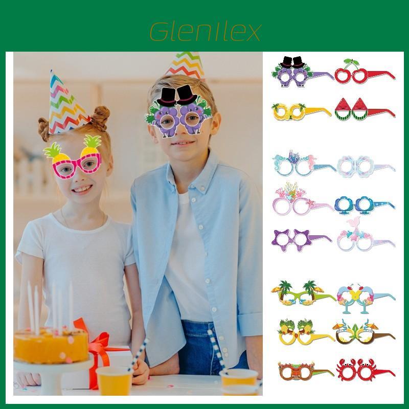 Unique And Vibrant Mermaid And Fruit Paper Eyeglasses For Kids Great For Summer Parties And Celebrations