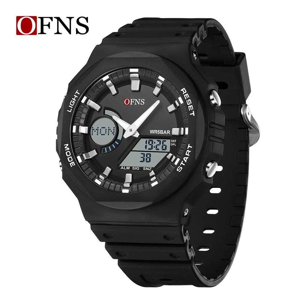 Sanda Trendy Luminous Waterproof Multifunctional Unisex Electronic Watch