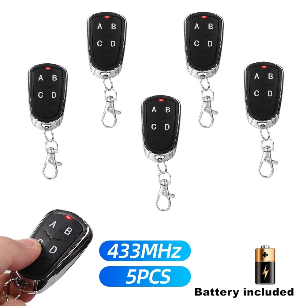 1/5/10st 433MHz Fjärrkontroll Elektrisk Grind Garageportöppnare Fjärrkontroll Duplikatör Fast Rullande Kod Kloningskod Bil