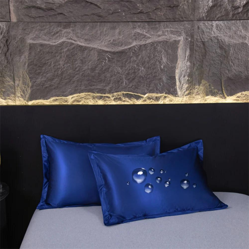 Waterproof Silk Silky Stain Pillowcase Silky Pillowcase Natural Silk Pillowcase Mulberry Silk Pillow Case Bedbug Proof & Allergy