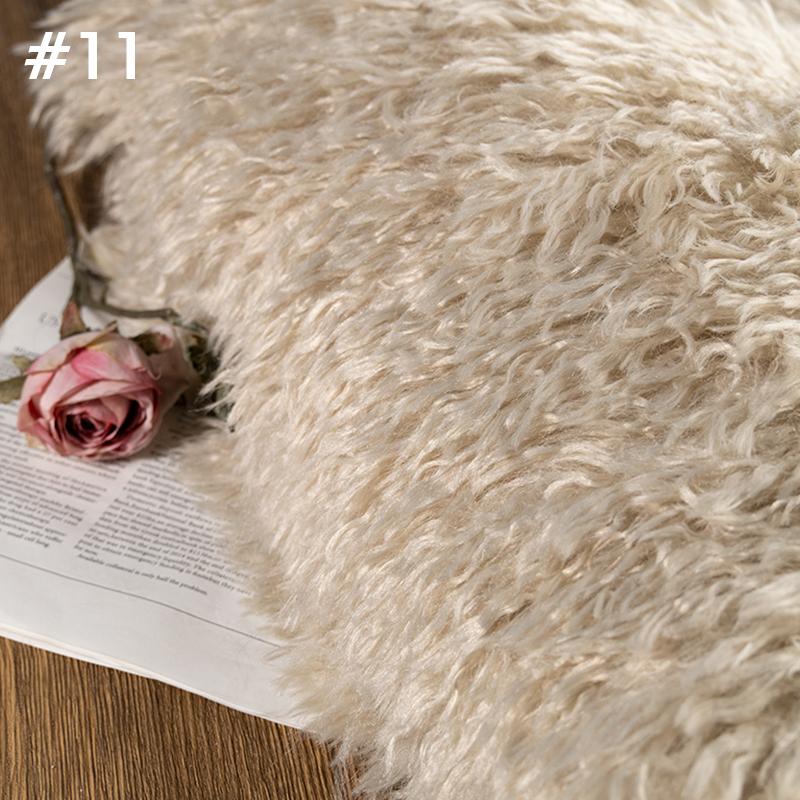 50*170cm High-grade 6cm Long Hair Cashmere Fabric Lamb Curly Imitation Tan Sheep Wool Plush Fabric DIY Clothing Dolls Cosplay