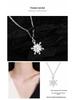 S925 Sterling Silver Snowflake Zircon Necklace | Women's Sweet Luxury Fashion Choker | Fresh Niche Clavicle Design