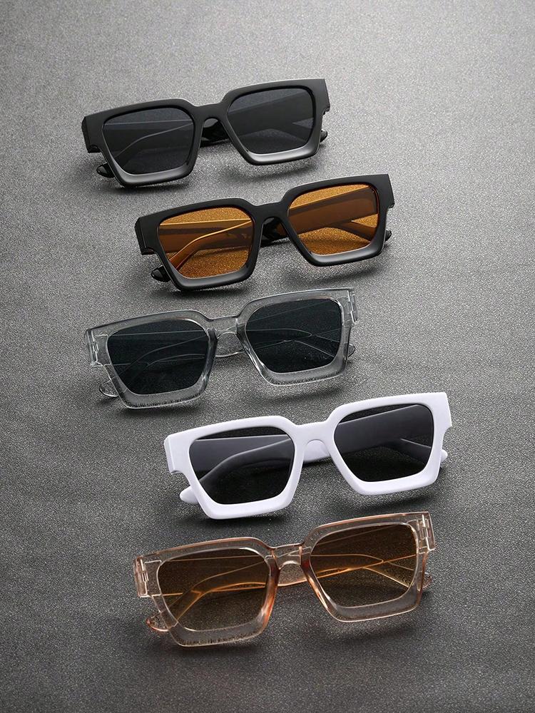 

5 шт. мужские геометрические оправы современные простые стильные модные очки для женщин на открытом воздухе путешествия музыкальный фестиваль аксессуары для отпуска