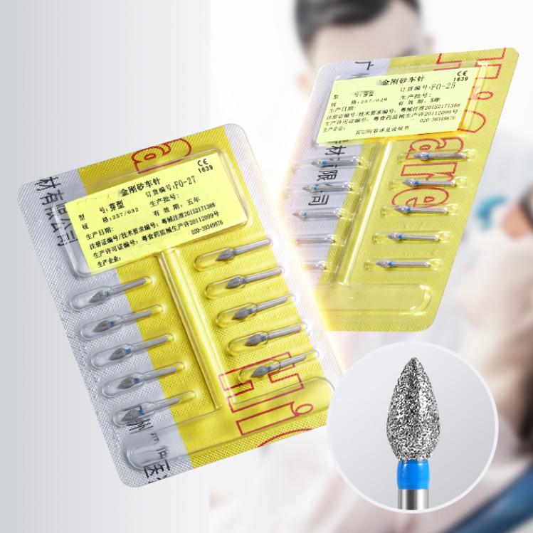 Polering Burs Høyhastighets tannhåndstykke Diamond Bur Tip