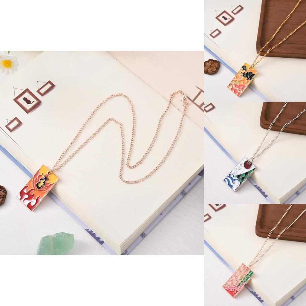 Demon Slayer Pendant Necklace With Zinc Alloy Chain For Men Women