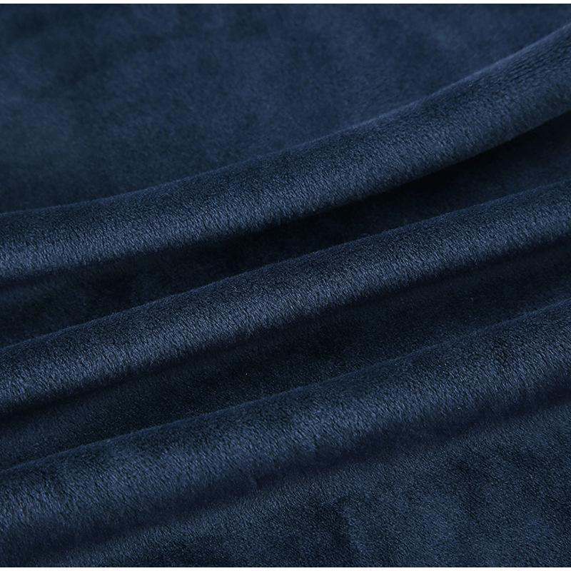 Blue Velvet Casual Pants Streetwear Stitching Straight Trousers Vintage Drawstring Low Rise Loose Women's Pants Basic 2025 Spring Autumn
