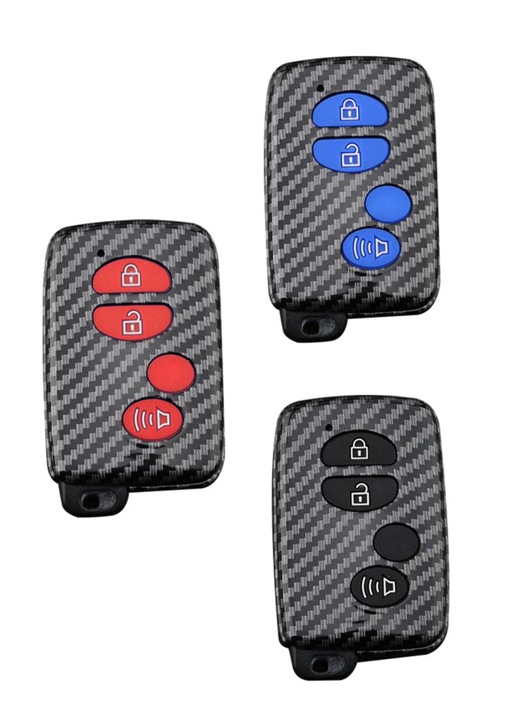 Carbon Abs Car Key Case Cover For Toyota Land Cruiser Prado 150 Camry Prius Crown For Subaru 2013 2014 Foreste Outback Xv Legacy