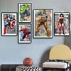 Poster Supereroi Avengers Spiderman Hulk Iron Man Captain America Figura Marvel Pittura su Tela Arte da Parete Decorazione Stanza Bambini Regalo