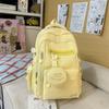 Women's Backpack Campus Large Capacity Backpack Student Schoolbag with Coin Purse