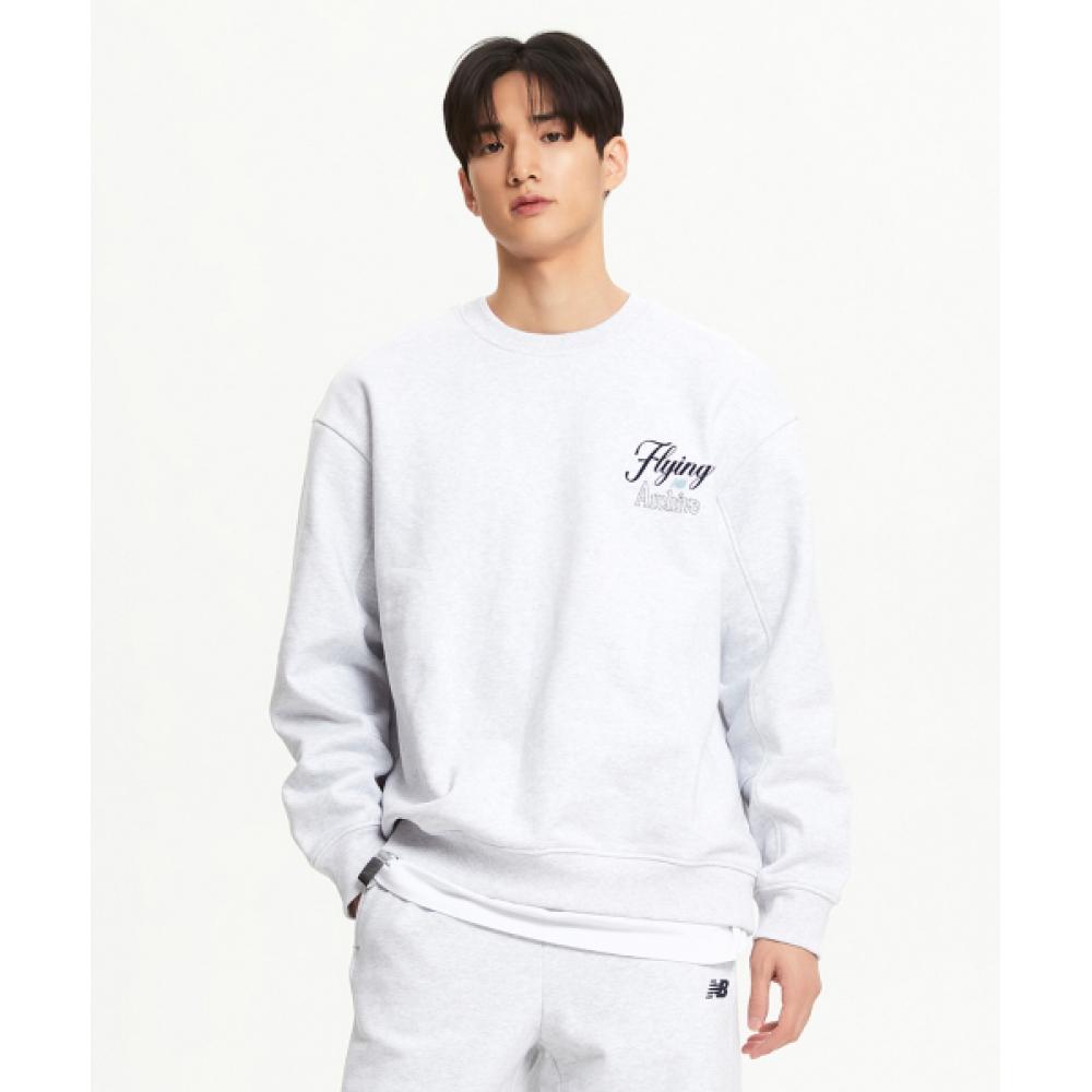 

New Balance Nbnce41903 Uni Flying Brushed Round Sweatshirt Light Grey (16)L/GREY/S(090)
