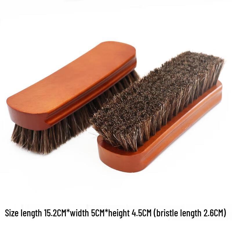 SEE KEAN Beechwood Horsehair Shoe Brush