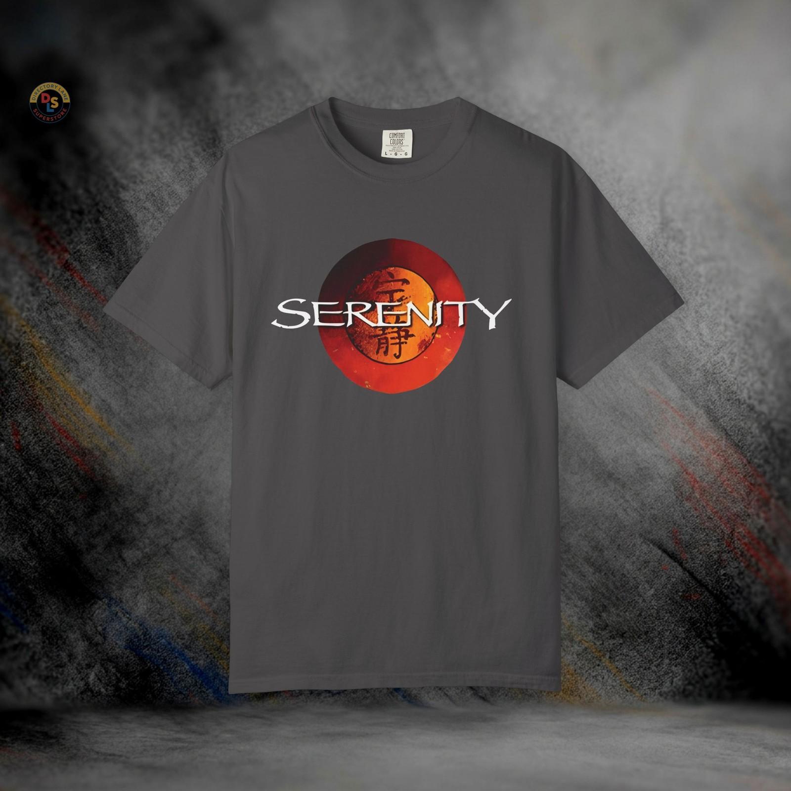 Serenity Ship Firefly Sci-Fi T-Shirt | Heavyweight Garment-Dyed Tee S