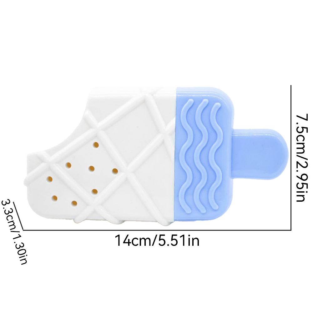 Freezable Dog Teething Toy Ice Popsicle Pet Chew Toy Cooling Summer Toy For Puppies Teeth Cleaning Massage Durable Tpr