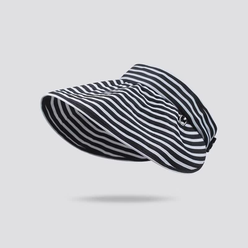 MARYYA Striped Visor Sun Hat