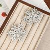 4Christmas Hair Clip Set With Snowflake and Fruit Designs Red Hairpins For Women Girls Holiday Party Accessories