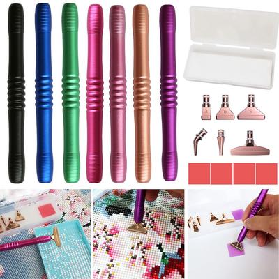 5D Diamond Painting Point Drill Pen Glue Clay Diamond Painting Pen Alloy Replacement Pen Heads