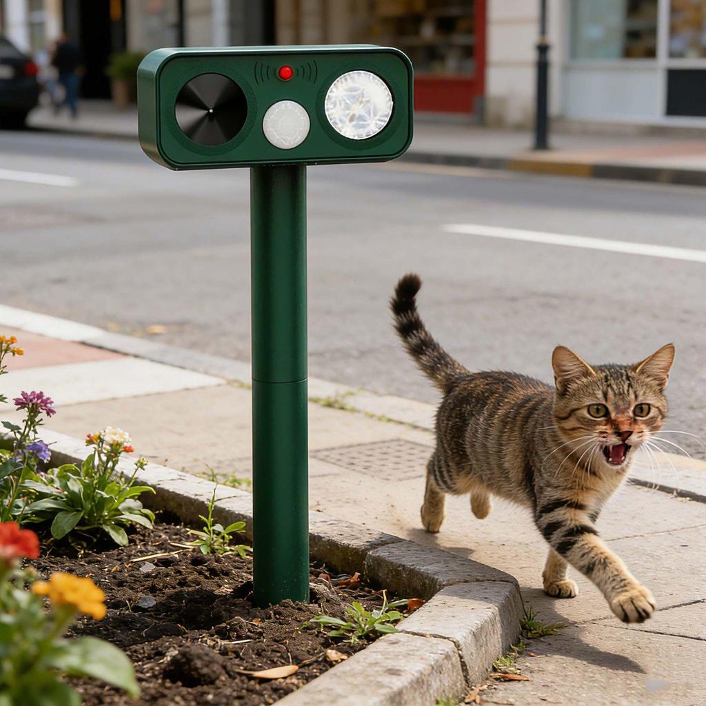 Solar Ultrasonic Animal Repellent: Effective for Rats, Cats, Dogs, Birds