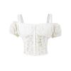 2025 Sweet Lace Patchwork 2-Piece: Off-Shoulder Crop Top + Mid-Waist Skirt