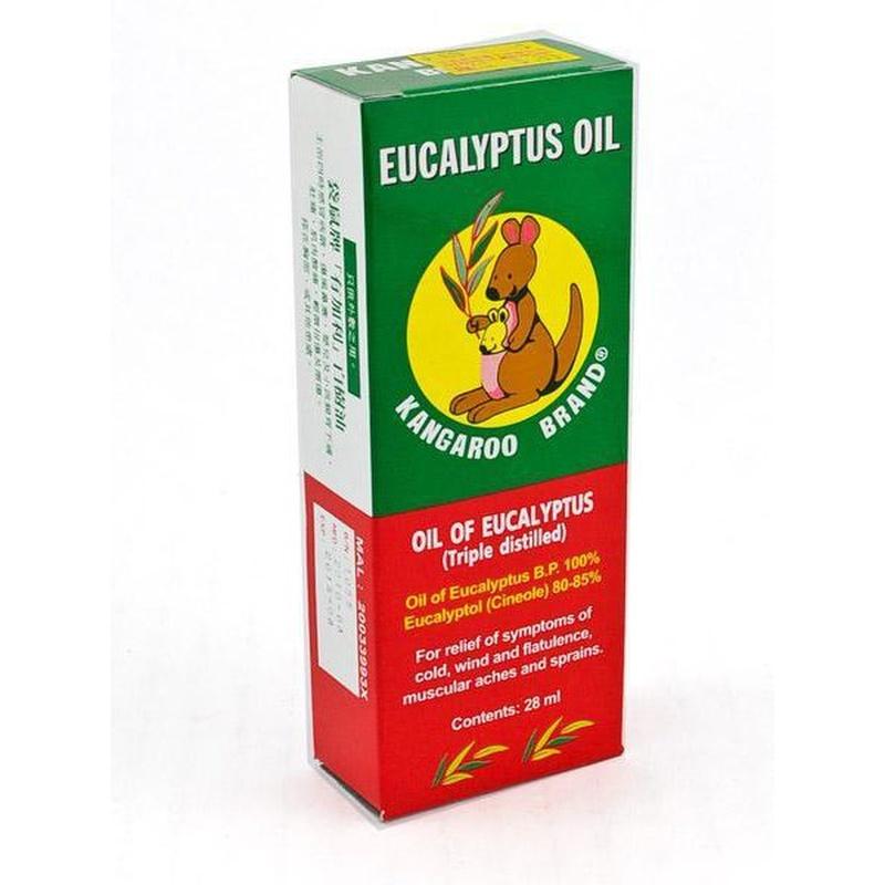 Kangaroo Double Distilled Eucalyptus Oil 28 ML with Essential Oils