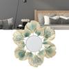 Wall Mirrors Modern Simple Decorative Wear Resistant Colorfast Ginkgo Leaf Wall Mounted Mirrors for Bedroom Living Room