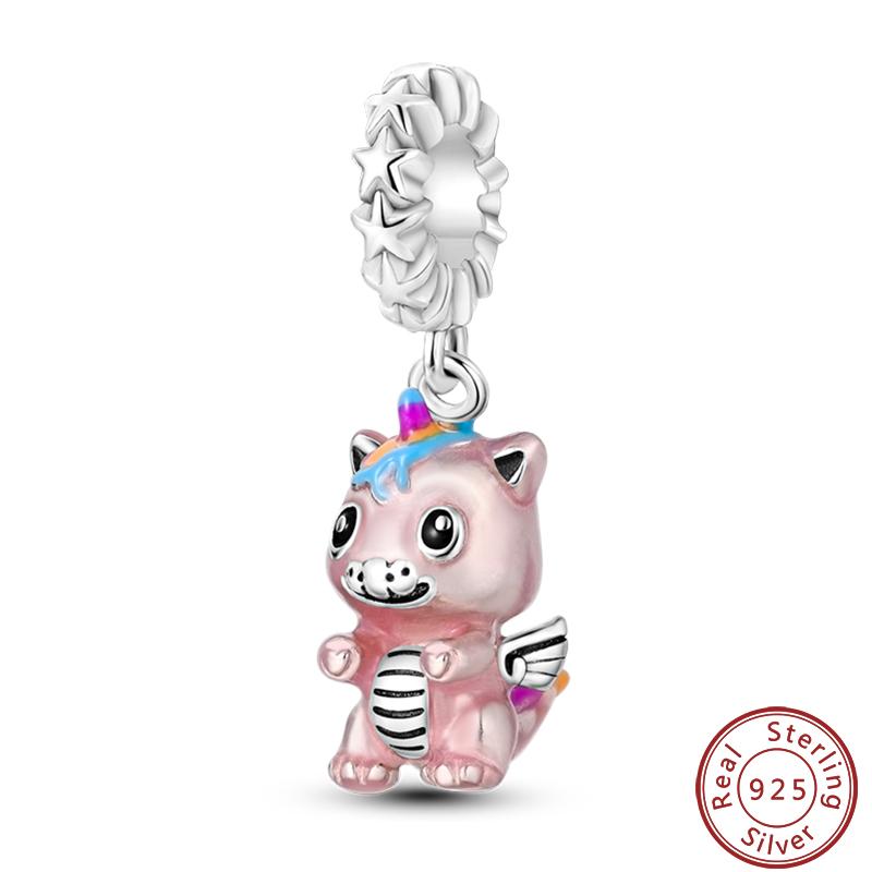 Dreamy Unicorn Series Copper Rainbow Cloud Dreamy Color Charms Beads 3Mm Diy Fine Jewelry Making