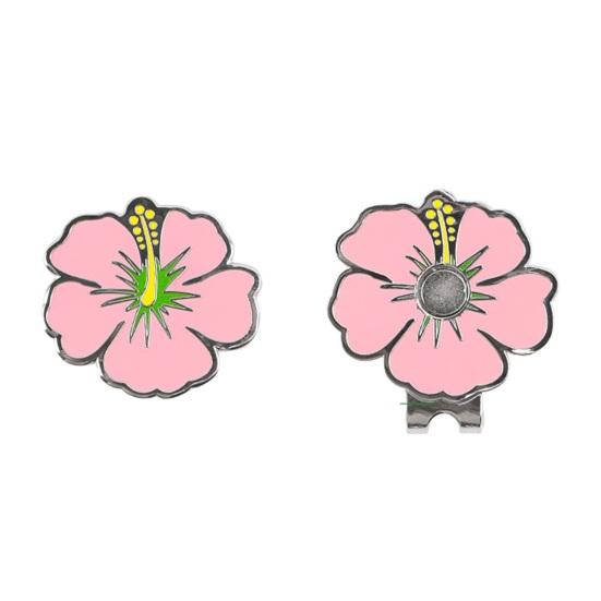 Magnetický značkovač golfových míčků se sponou na klobouk Nerezavějící kov odolný proti korozi Příslušenství k značkovačům golfových míčků ve tvaru květiny